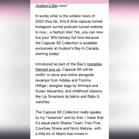 Capsule 98 Courtney Hudson Bay  90s Collection Y2K  Crop Top Size 6 - Picture 4 of 4